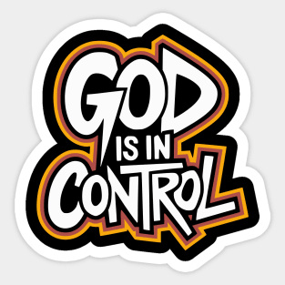 God is in control - Urban Style Sticker